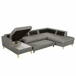 Mørteens Wohnlandschaft Sola Flachgewebe - Grau - Longchair davorstehend links / Ottomane rechts - Mit Schlaffunktion 19 Mørteens Wohnlandschaft Sola Flachgewebe - Grau - Longchair davorstehend links / Ottomane rechts - Mit Schlaffunktion -WOHNZIMMERMÖBEL Verkäufe 1000054946 200617 13241400050 DETAILS P000000001000054946