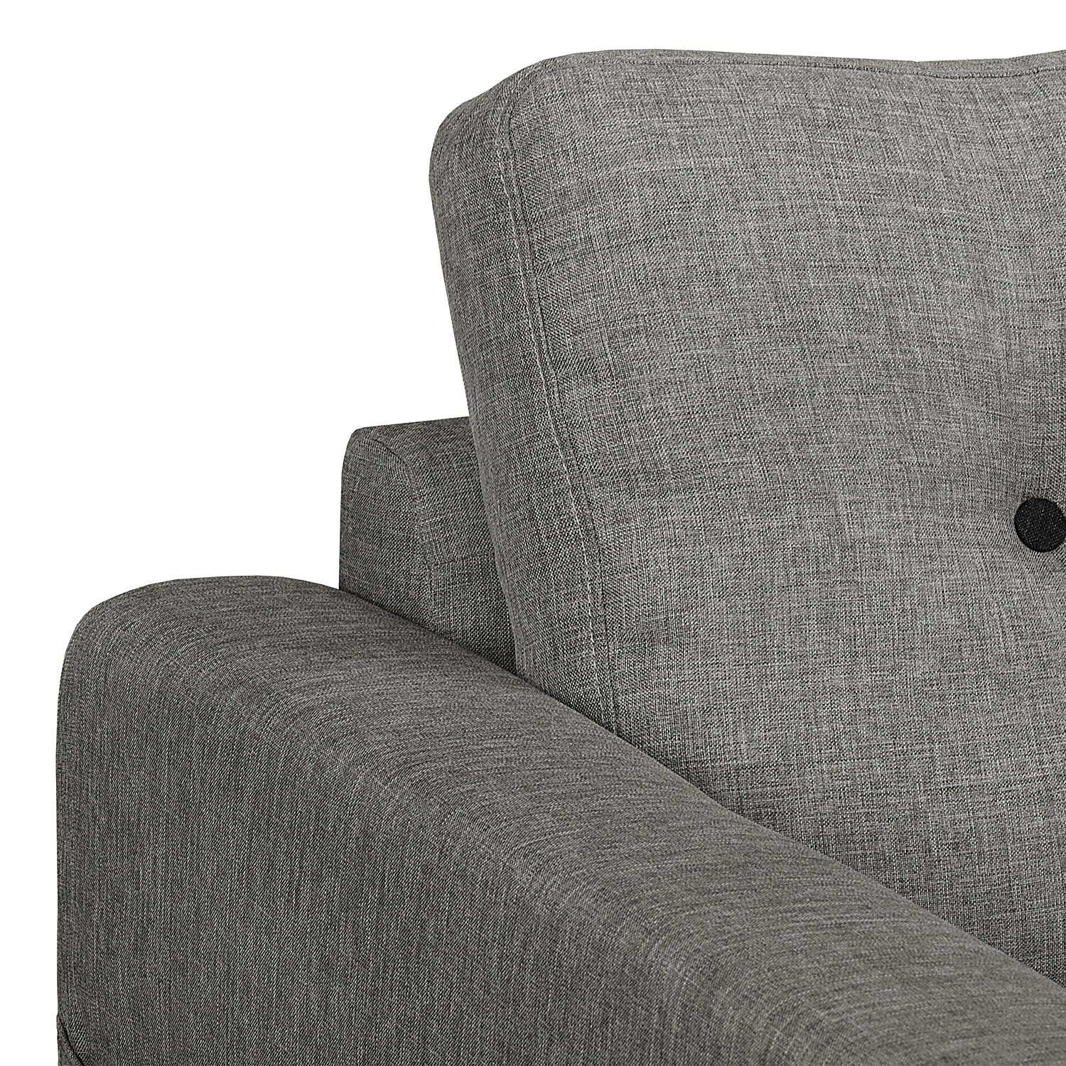 Mørteens Wohnlandschaft Sola Flachgewebe - Grau - Longchair davorstehend links / Ottomane rechts - Mit Schlaffunktion 11 Mørteens Wohnlandschaft Sola Flachgewebe - Grau - Longchair davorstehend links / Ottomane rechts - Mit Schlaffunktion – Bild 11