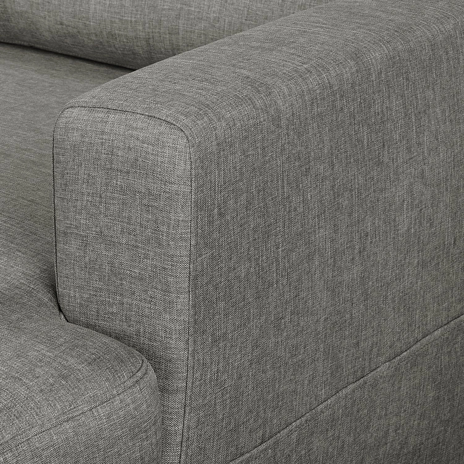 Mørteens Wohnlandschaft Sola Flachgewebe - Grau - Longchair davorstehend links / Ottomane rechts - Mit Schlaffunktion 14 Mørteens Wohnlandschaft Sola Flachgewebe - Grau - Longchair davorstehend links / Ottomane rechts - Mit Schlaffunktion – Bild 14