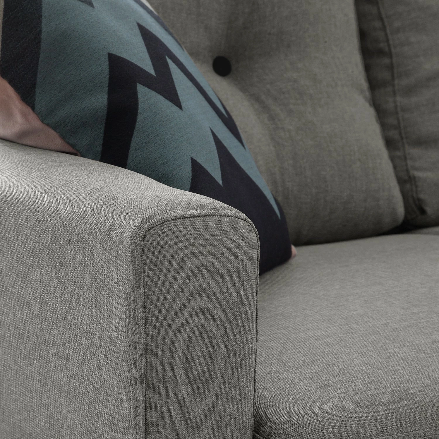 Mørteens Ecksofa Sola Flachgewebe - Grau - Longchair davorstehend rechts - Mit Schlaffunktion 11 Mørteens Ecksofa Sola Flachgewebe - Grau - Longchair davorstehend rechts - Mit Schlaffunktion – Bild 11