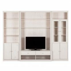 Maison Belfort Wohnwand Lillehammer III (3-teilig) - Kiefer massiv - Kiefer Weiß -WOHNZIMMERMÖBEL Verkäufe 1000056774 210608 10324000014 DETAILS P000000001000056774