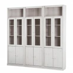 Maison Belfort Bücherwand Lillehammer III - Kiefer massiv - Kiefer Weiß -WOHNZIMMERMÖBEL Verkäufe 1000056976 210608 10324000018 DETAILS P000000001000056976