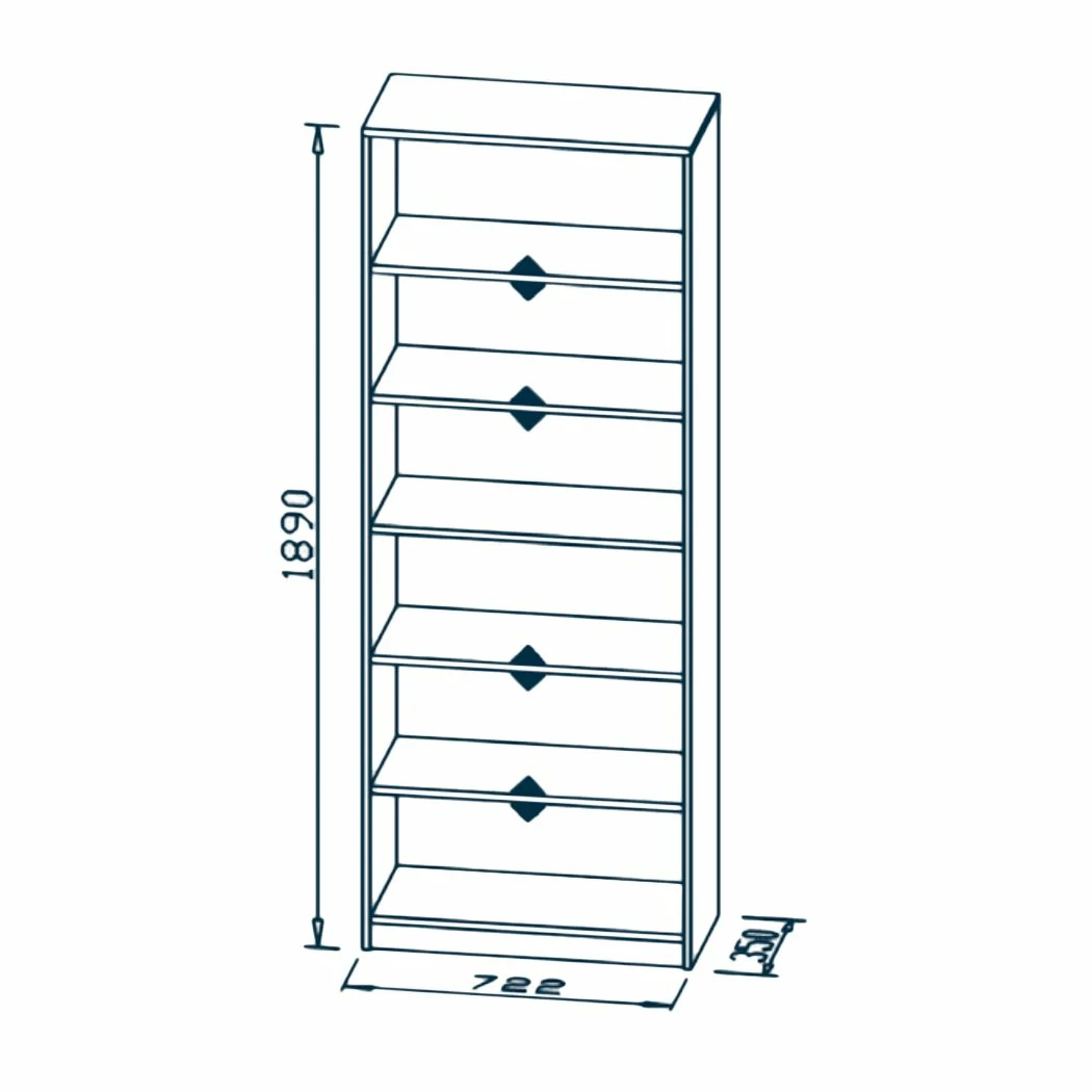 Maja Möbel Regal Mölln II - Eiche Sonoma Dekor 4 Maja Möbel Regal Mölln II - Eiche Sonoma Dekor – Bild 4