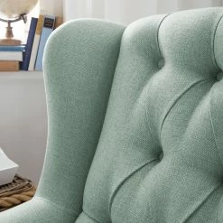 Maison Belfort Ohrensessel Luro Strukturstoff - Mintgrau -WOHNZIMMERMÖBEL Verkäufe 1000059443 190401 09433500077 GALLERYIMAGES P000000001000059443