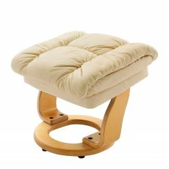 Modoform Relaxsessel Grunewald (mit Hocker) - Echtleder / Kunstleder - Creme - Hellbraun -WOHNZIMMERMÖBEL Verkäufe 1000063745 200204 16101200006 DETAILS P000000001000063745