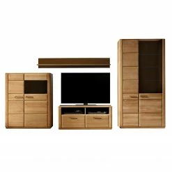 Naturoo Wohnwand Structura V (4-teilig) - Eiche Bianco teilmassiv -WOHNZIMMERMÖBEL Verkäufe 1000063952 200811 13512200221 DETAILS P000000001000063952