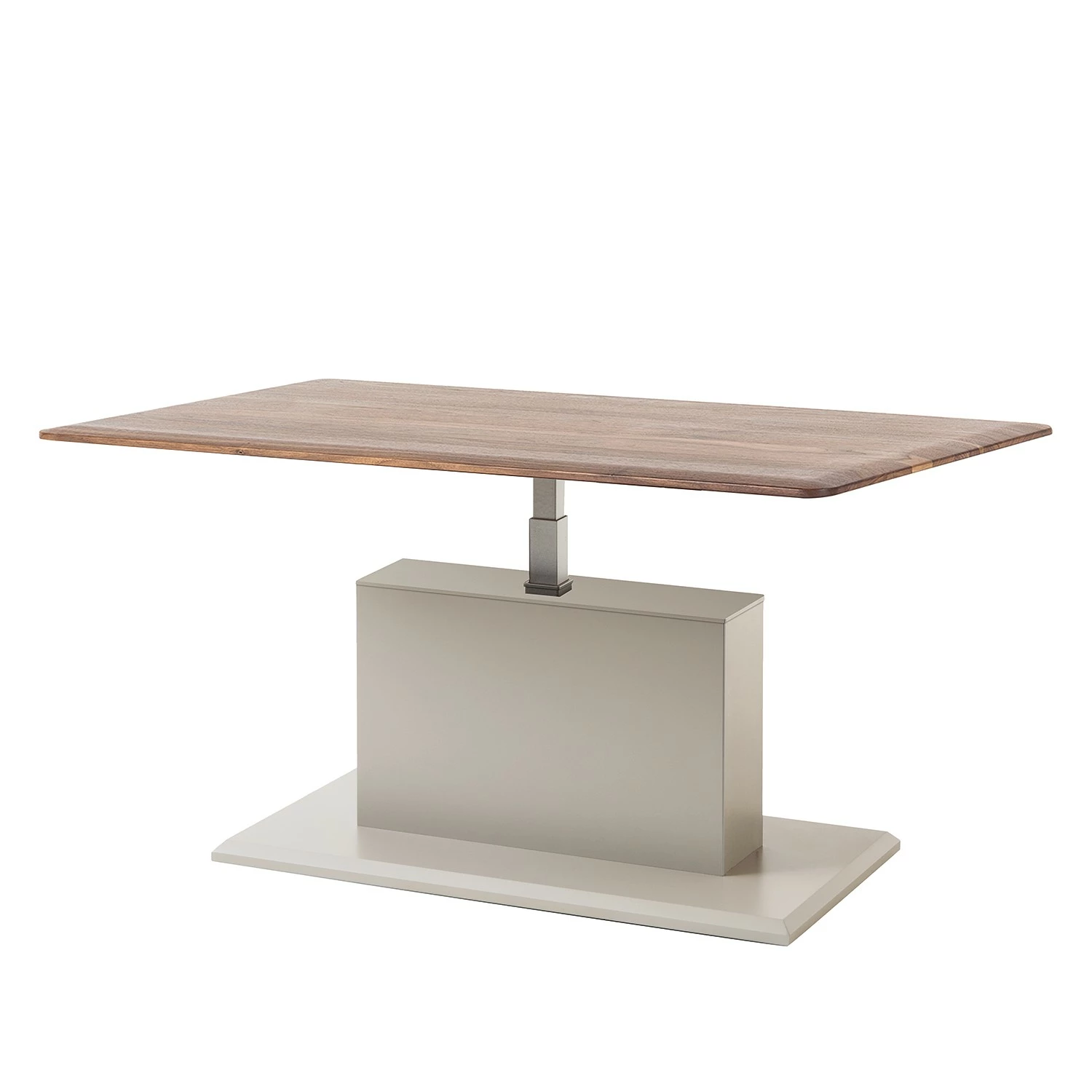 GWINNER Couchtisch Solano - Nussbaum / Platingrau - Höhenverstellbar 1 GWINNER Couchtisch Solano - Nussbaum / Platingrau - Höhenverstellbar