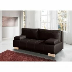 Ars Natura Schlafsofa Novato Echtleder - Dunkelbraun -WOHNZIMMERMÖBEL Verkäufe 1000084024 180808 123030305 MOOD GALLERYIMAGES P000000001000084024 mood