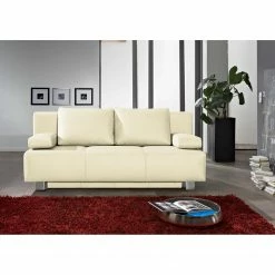 Fredriks Schlafsofa Dayly Echtleder - Beige -WOHNZIMMERMÖBEL Verkäufe 1000084029 180808 123030345 MOOD GALLERYIMAGES P000000001000084029 mood