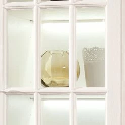 Ridgevalley Vitrinenschrank La Carlotta I - Pinie massiv - Creme - mit Beleuchtung -WOHNZIMMERMÖBEL Verkäufe 1000084229 201004 11192500009 DETAILS P000000001000084229