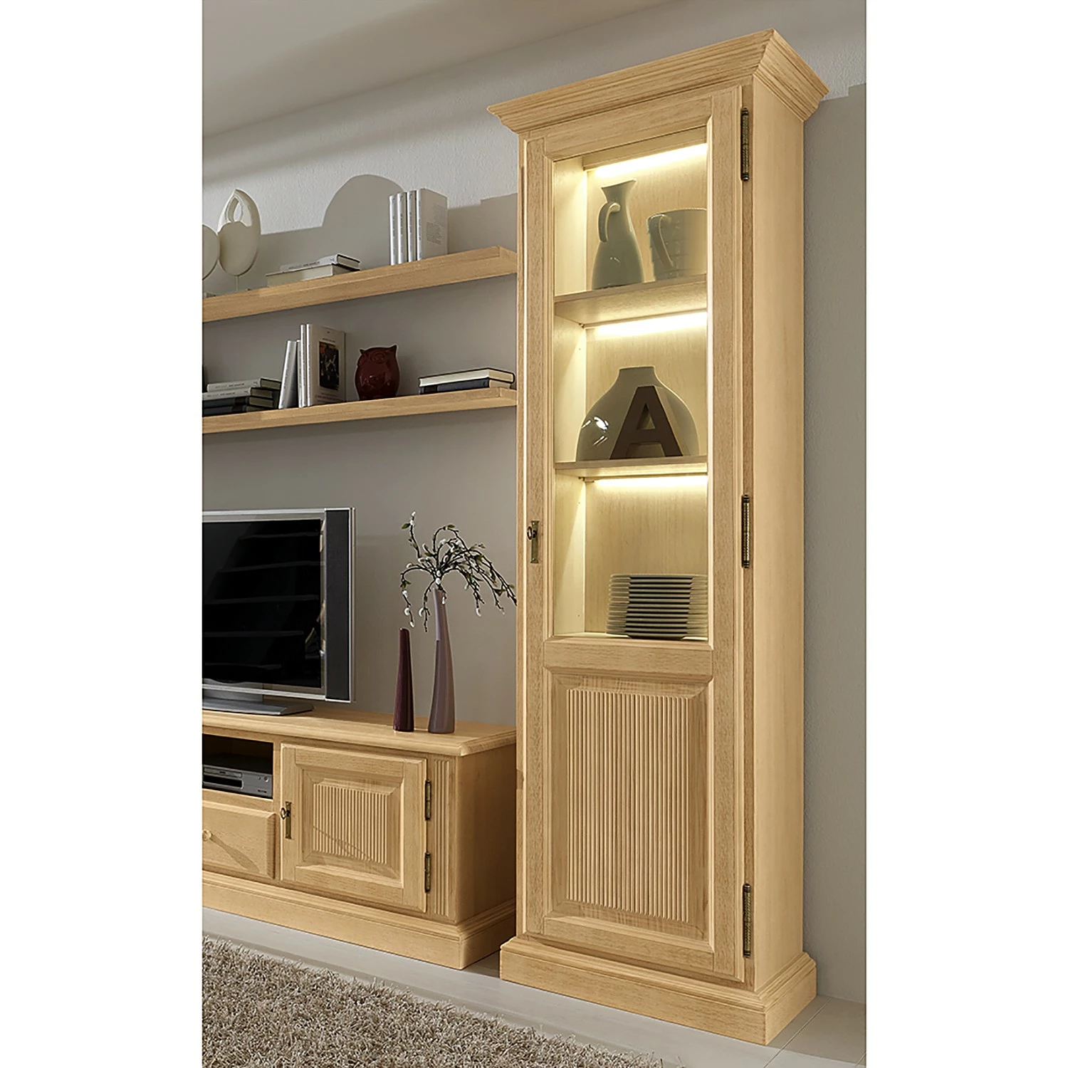 Ridgevalley Standvitrine Breddin - Mit Beleuchtung 2 Ridgevalley Standvitrine Breddin - Mit Beleuchtung – Bild 2