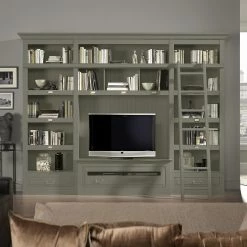 Maison Belfort TV-Wand Azjana I - Granit - Mit Leiter