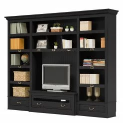 Maison Belfort TV-Wand Azjana I - Schwarz - Ohne Leiter