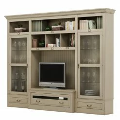 Maison Belfort TV-Wand Azjana II - Hellbeige - Ohne Leiter