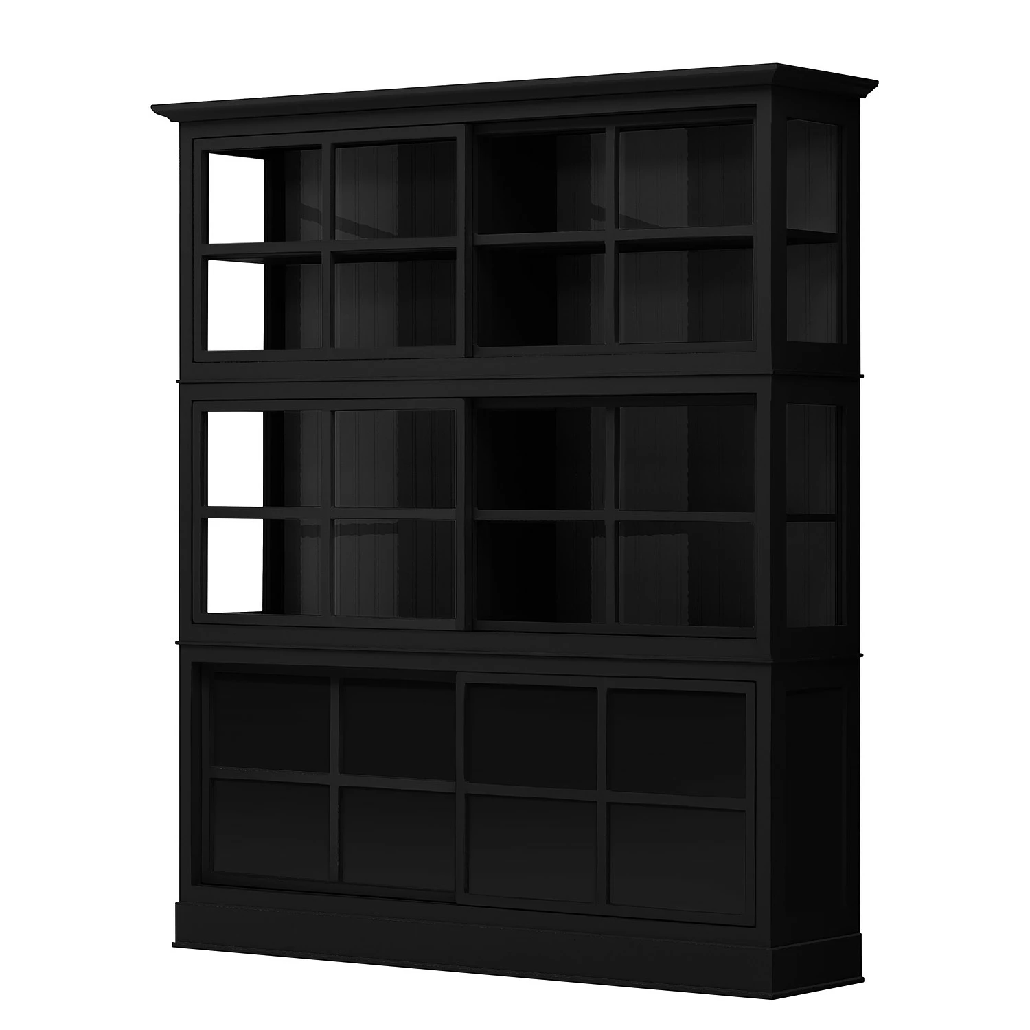 Maison Belfort Vitrinenschrank Azjana - Schwarz 1 Maison Belfort Vitrinenschrank Azjana - Schwarz