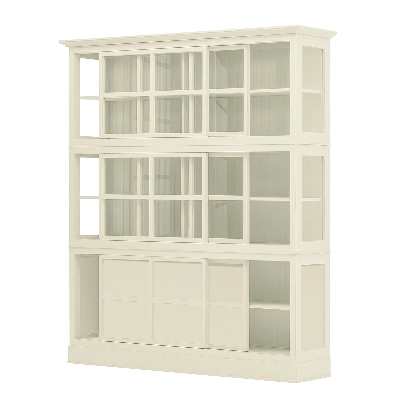 Maison Belfort Vitrinenschrank Azjana - Pinie weiß lackiert 2 Maison Belfort Vitrinenschrank Azjana - Pinie weiß lackiert – Bild 2