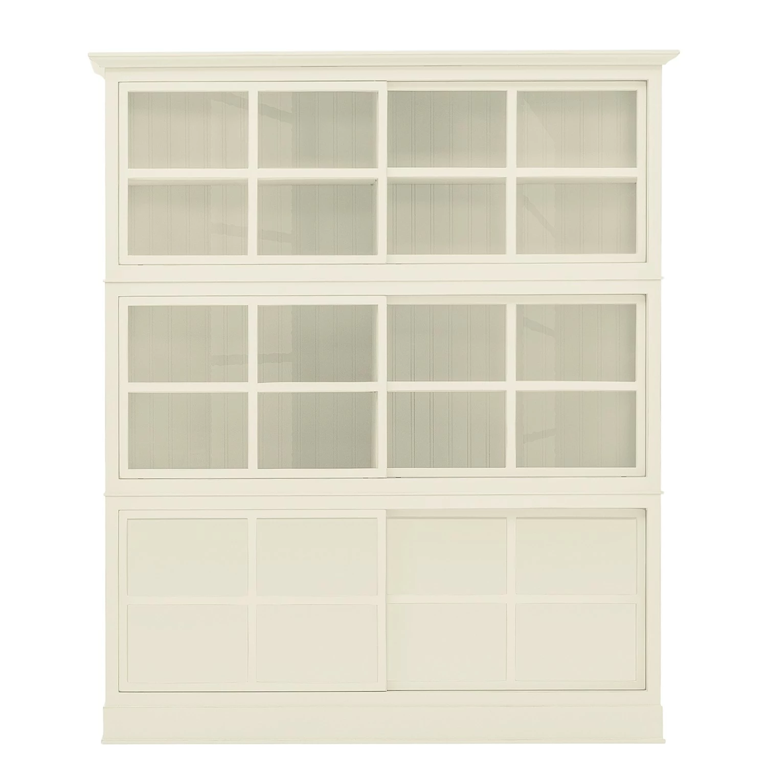 Maison Belfort Vitrinenschrank Azjana - Pinie weiß lackiert 3 Maison Belfort Vitrinenschrank Azjana - Pinie weiß lackiert – Bild 3