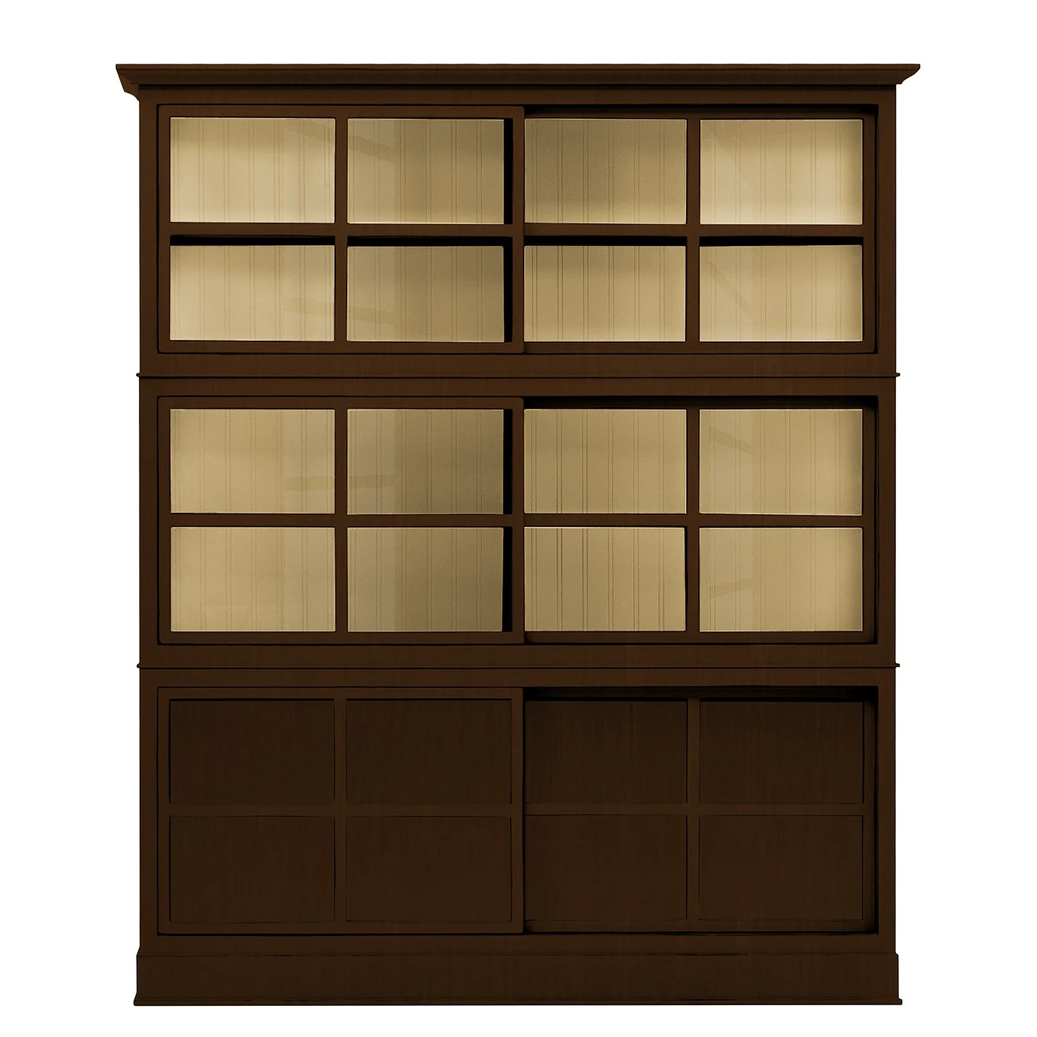 Maison Belfort Vitrinenschrank Azjana - Pinie Braun / Pinie Creme 3 Maison Belfort Vitrinenschrank Azjana - Pinie Braun / Pinie Creme – Bild 3