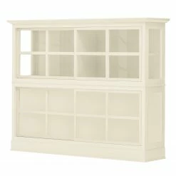 Maison Belfort Highboard Azjana - Pinie weiß lackiert