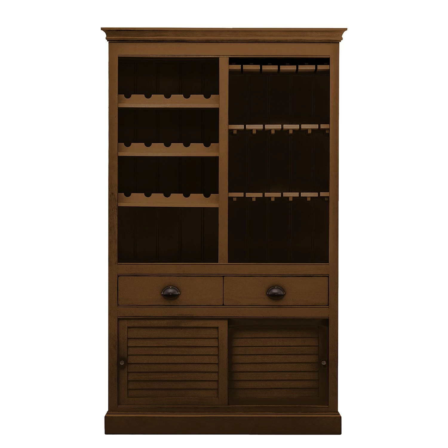 Ridgevalley Weinregal Sollerön I - Pinie Braun / Schwarz 4 Ridgevalley Weinregal Sollerön I - Pinie Braun / Schwarz – Bild 4