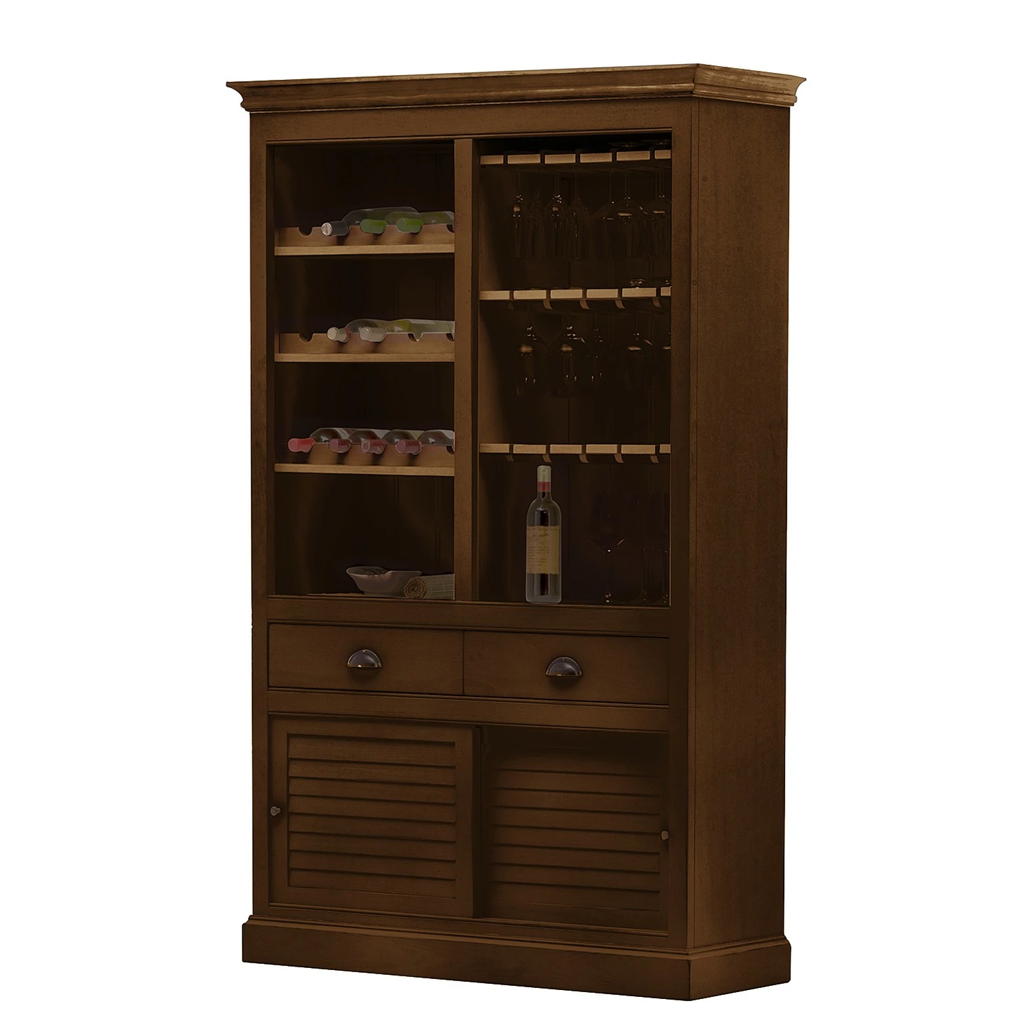 Ridgevalley Weinregal Sollerön I - Pinie Braun / Schwarz 5 Ridgevalley Weinregal Sollerön I - Pinie Braun / Schwarz – Bild 5