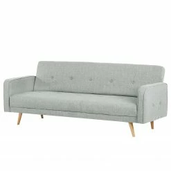 Mørteens Schlafsofa Daru I Webstoff - Webstoff Nims: Hellgrau