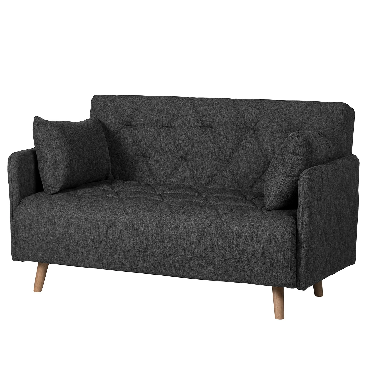 Mørteens Schlafsofa Morten - Webstoff Nims: Dunkelgrau 1 Mørteens Schlafsofa Morten - Webstoff Nims: Dunkelgrau