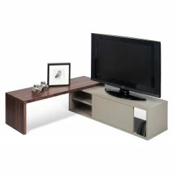 Temahome TV-Lowboard Echo - Grau / Walnuss -WOHNZIMMERMÖBEL Verkäufe 1000094994 180712 10470170 GALLERYIMAGES P000000001000094994