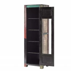 Wolf-Möbel Standvitrine Goa I - Mango teilmassiv - Mango Dunkelbraun -WOHNZIMMERMÖBEL Verkäufe 1000104038 191106 09425300008 DETAILS P000000001000104038