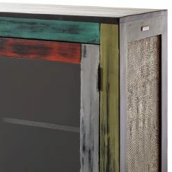 Wolf-Möbel Highboard Goa II - Mango teilmassiv - Mango Dunkelbraun -WOHNZIMMERMÖBEL Verkäufe 1000104040 191106 09425400025 DETAILS P000000001000104040