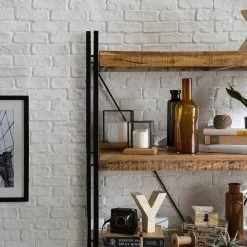 Wolf-Möbel Regal Iron I - Mango massiv / Eisen -WOHNZIMMERMÖBEL Verkäufe 1000104113 191024 17544300017 MOOD DETAILS P000000001000104113 mood