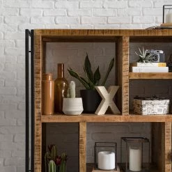 Wolf-Möbel Regal Iron II - Mango massiv / Eisen -WOHNZIMMERMÖBEL Verkäufe 1000104117 191024 17544600028 MOOD DETAILS P000000001000104117 mood