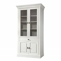 Maison Belfort Vitrine Bergen III - Kiefer massiv - Kiefer Weiß