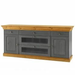 Maison Belfort Sideboard Bergen - Kiefer massiv - Kiefer Grau / Kiefer Laugenfarbig