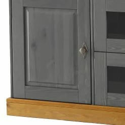 Maison Belfort Sideboard Bergen - Kiefer massiv - Kiefer Grau / Kiefer Laugenfarbig -WOHNZIMMERMÖBEL Verkäufe 1000104340 211122 08320600627 DETAILS P000000001000104340