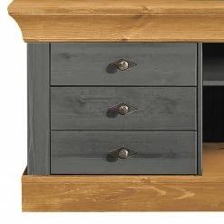 Maison Belfort Wohnwand Bergen (3-teilig) - Kiefer Grau / Kiefer Laugenfarbig -WOHNZIMMERMÖBEL Verkäufe 1000104347 211122 08320700715 DETAILS P000000001000104347