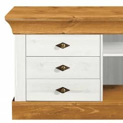 Maison Belfort Wohnwand Bergen (3-teilig) - Kiefer Weiß / Kiefer Laugenfarbig -WOHNZIMMERMÖBEL Verkäufe 1000104421 211122 083215001026 DETAILS P000000001000104421