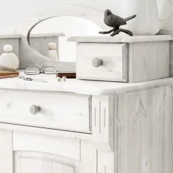 Maison Belfort Vertiko Narva - Kiefer Weiß -WOHNZIMMERMÖBEL Verkäufe 1000104519 210223 10290300485 DETAILS P000000001000104519