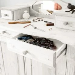 Maison Belfort Vertiko Narva - Kiefer Weiß -WOHNZIMMERMÖBEL Verkäufe 1000104519 210223 10290300487 DETAILS P000000001000104519