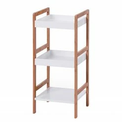 Zeller Regal Alvin I - Bambus/Weiß - lackiert