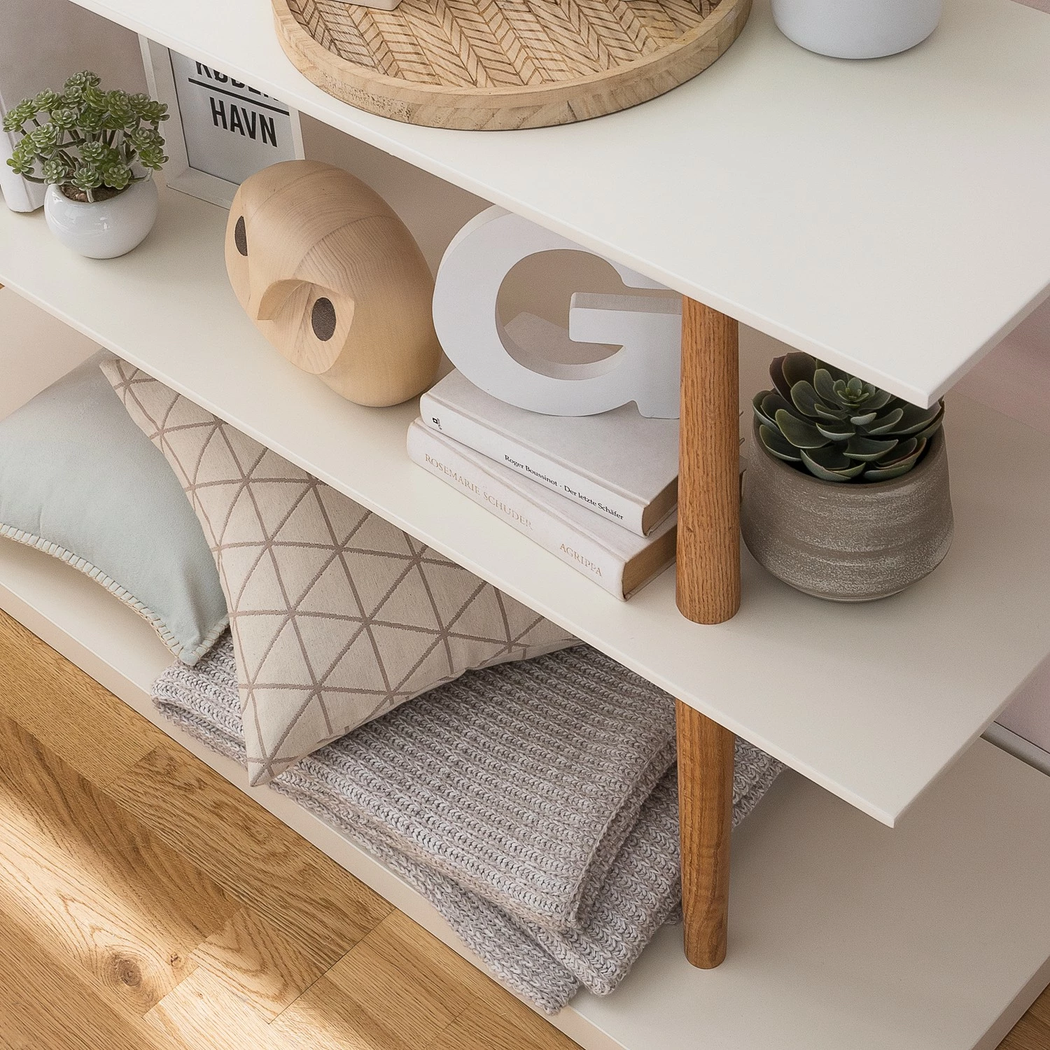 Mørteens Regal Lindholm IV - Weiß - 120 x 72 cm 4 Mørteens Regal Lindholm IV - Weiß - 120 x 72 cm – Bild 4