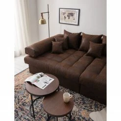 Mooved Bigsofa Naomi IV - Microfaser Goda: Bisonbraun -WOHNZIMMERMÖBEL Verkäufe 1000113432 220331 070 DETAILS P000000001000113432