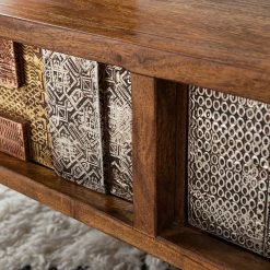 Wolf-Möbel Couchtisch Orient - Akazie massiv / Metall - Mehrfarbig -WOHNZIMMERMÖBEL Verkäufe 1000114111 200706 13202800005 DETAILS P000000001000114111