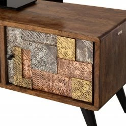 Wolf-Möbel TV-Lowboard Orient - Akazie massiv / Metall - Mehrfarbig -WOHNZIMMERMÖBEL Verkäufe 1000114118 200512 14062800020 DETAILS P000000001000114118