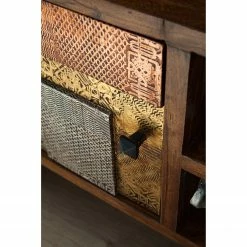 Wolf-Möbel TV-Lowboard Orient - Akazie massiv / Metall - Mehrfarbig -WOHNZIMMERMÖBEL Verkäufe 1000114118 200630 10584800008 DETAILS P000000001000114118