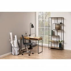 Red Living Regal Coogee I - Eiche Dekor / Schwarz - Höhe: 185 cm -WOHNZIMMERMÖBEL Verkäufe 1000114877 220215 023 MOOD DETAILS P000000001000114877 mood