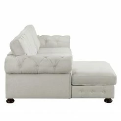 Velvet Studio Ecksofa Marau - Kies - Longchair davorstehend links -WOHNZIMMERMÖBEL Verkäufe 1000115661 200728 11055600003 DETAILS P000000001000115661