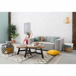 Ars manufacti Couchtisch Tamati II - Altholz Pinie / Metall - Pinie Dunkel / Schwarz -WOHNZIMMERMÖBEL Verkäufe 1000117180 200612 15545700004 MOOD DETAILS P000000001000117180 mood