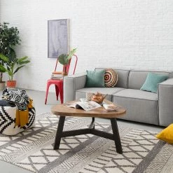 Ars manufacti Couchtisch Tamati II - Altholz Pinie / Metall - Pinie Dunkel / Schwarz -WOHNZIMMERMÖBEL Verkäufe 1000117180 200612 15545800005 MOOD DETAILS P000000001000117180 mood