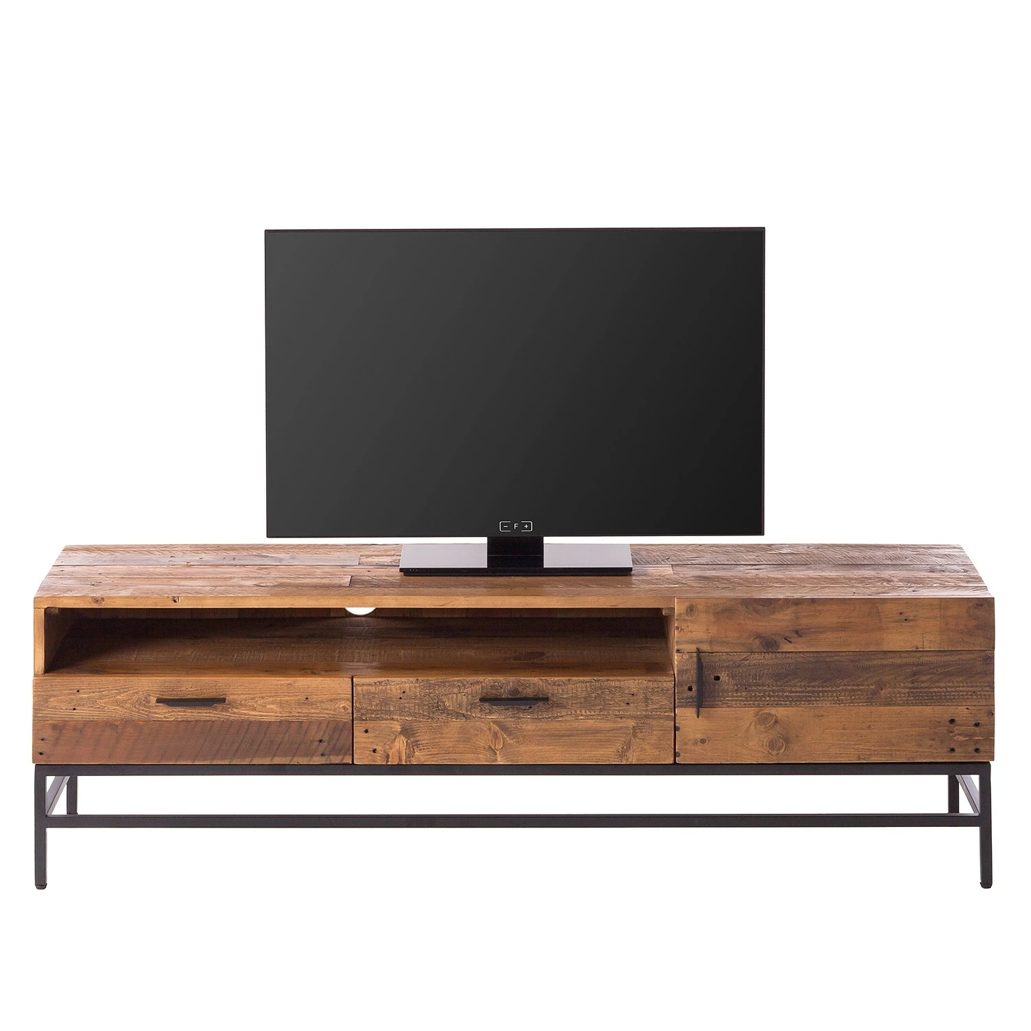 Ars manufacti TV-Lowboard Grasby I - Altholz Pinie / Metall - Pinie Dunkel / Schwarz 5 Ars manufacti TV-Lowboard Grasby I - Altholz Pinie / Metall - Pinie Dunkel / Schwarz – Bild 5
